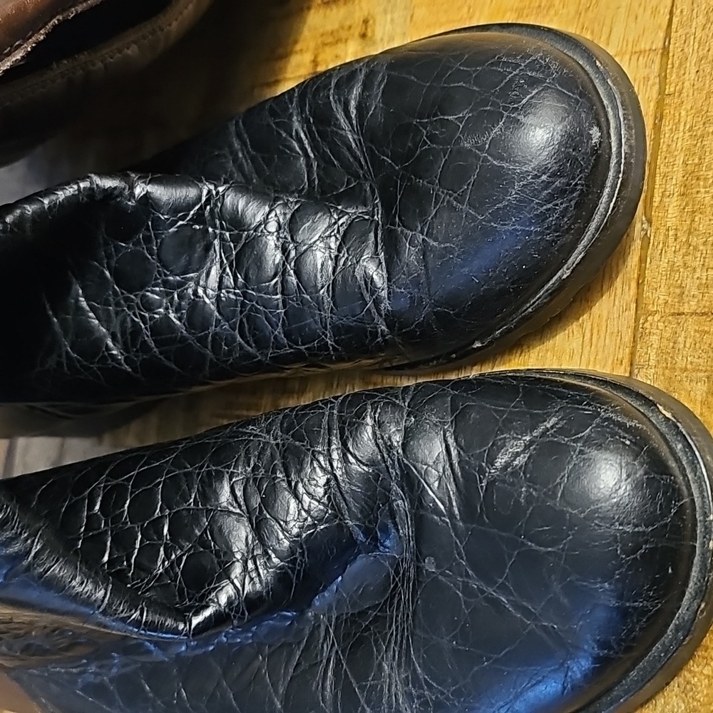 ANYI LU TAYLOR Made In Italy Black Crocodile/BRN CALF handmade in Italy size 39 - Picture 7 of 13